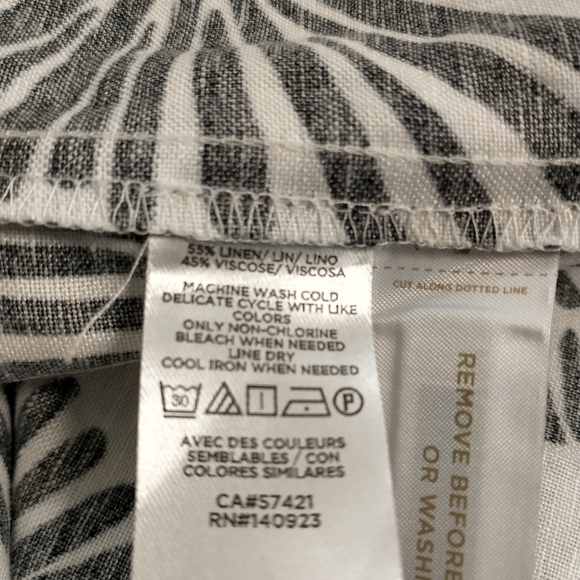 Loft (Firework) Maxi Tiered Linen Blend Square Neckline Sundress Size XS - Picture 9 of 9